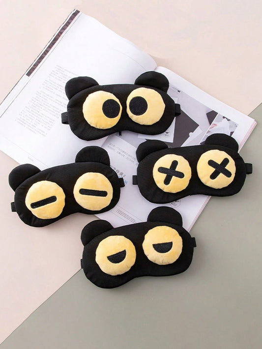 1 Piece Of Children's New Creative Quirky Expression Big Eyes Sleep Eye Mask Nap Sleep Blackout Eye Mask Cartoon Cute Quirky Eye Mask Personality Fashion