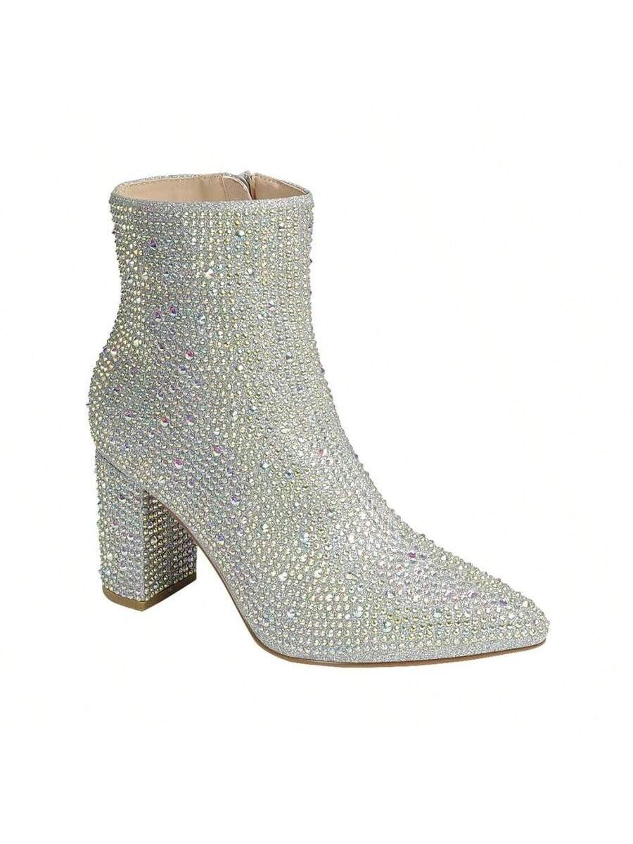 Rhinestone Booties Forever Iceberg-12