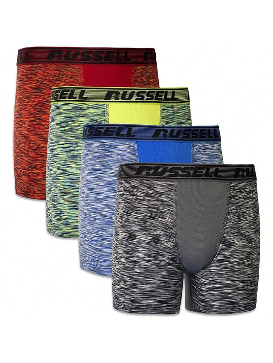 Russell Athletic Boys' Freshforce  Performance Boxer Brief (4 Pack)