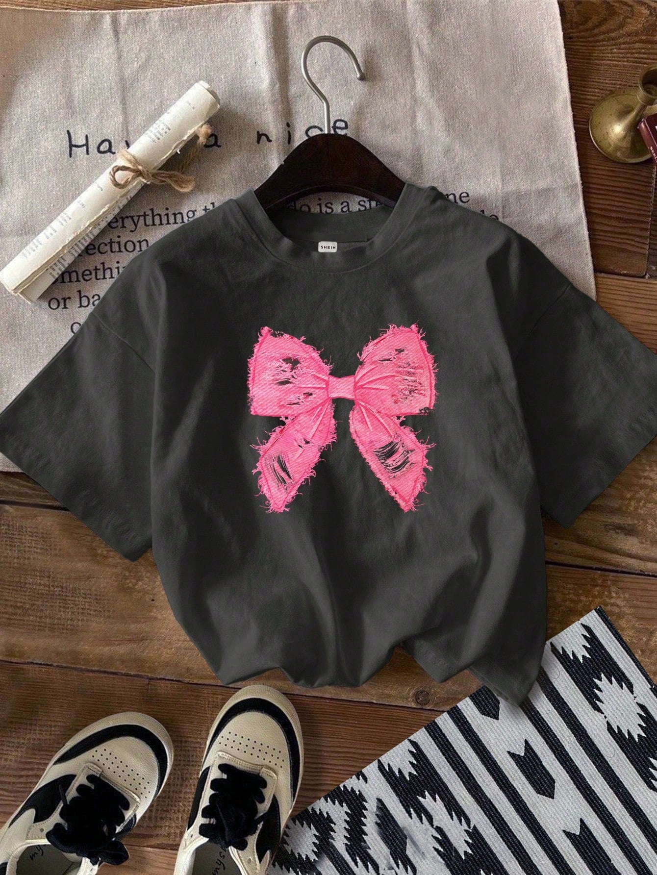 Plus Size Halloween Acid Washed Look Vintage Knitted Distressed Loose Fit Knit Screaming Skull Ghostface Pattern Cartoon Pattern Short Sleeve T-Shirt