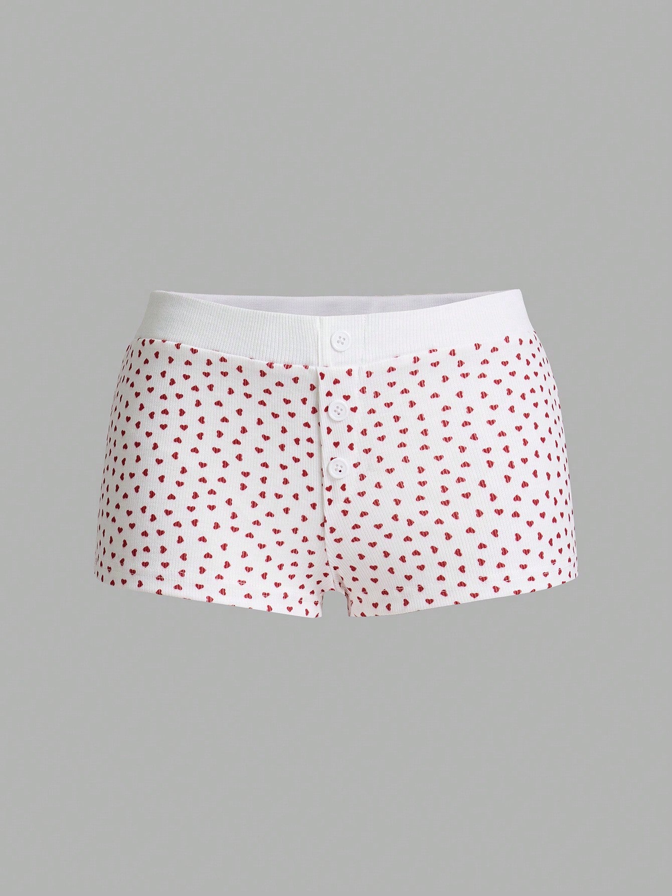 Sweetina Women Heart Print Booty Shorts For Daily