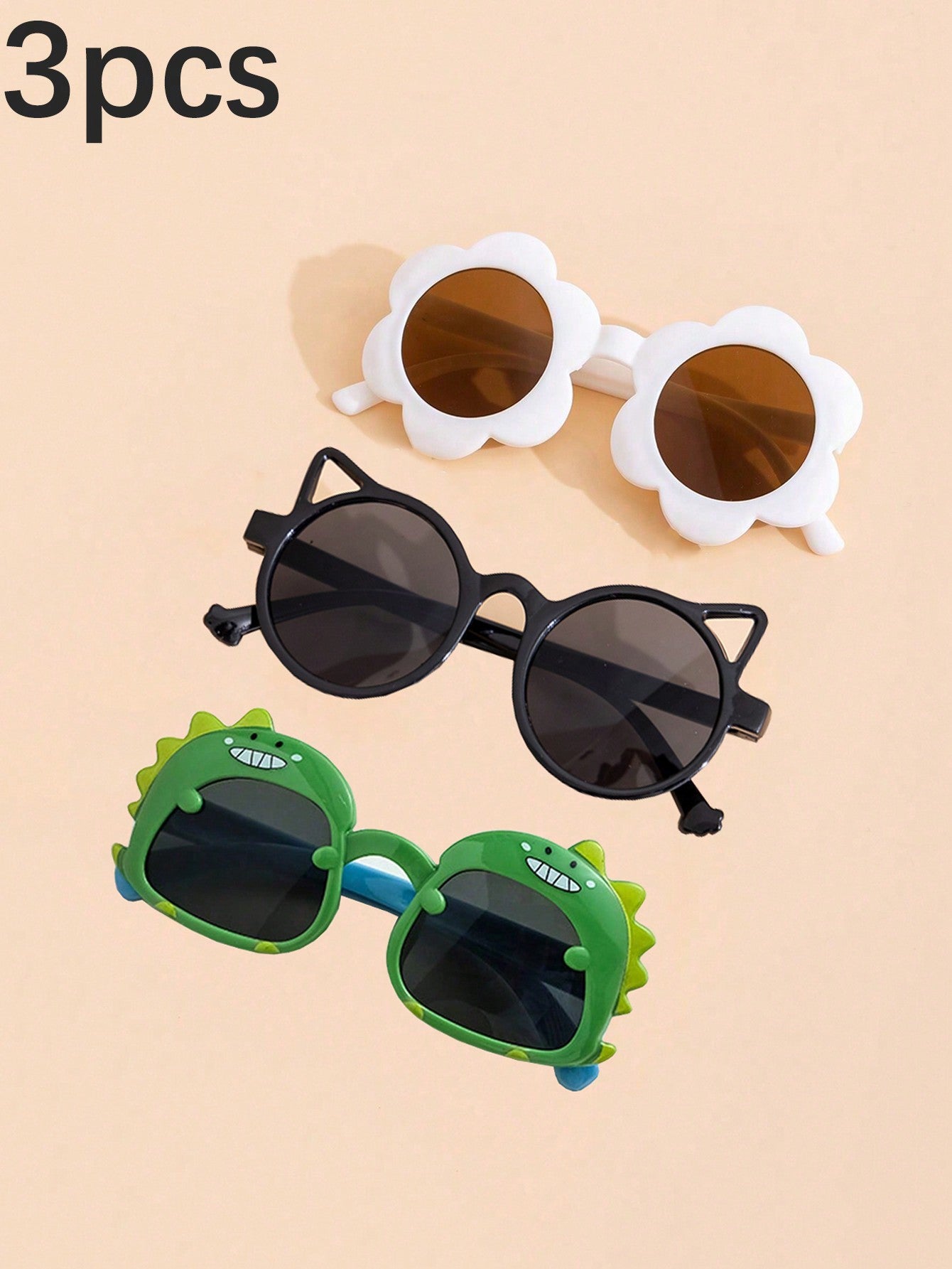 4pcs Fashionable Cute Baby Kids Sunglasses UV Protection, Gift For Children's Day