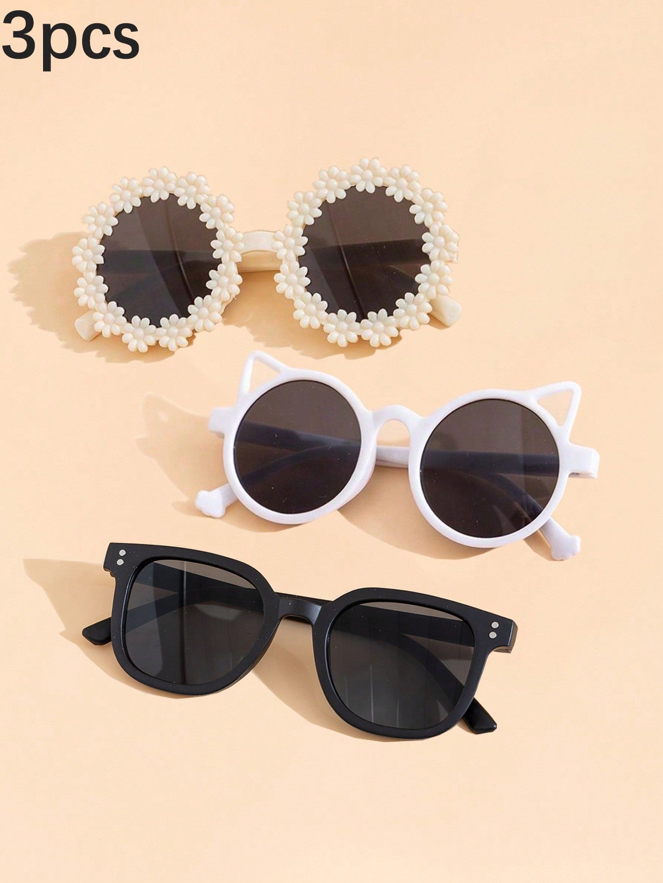 4pcs Fashionable Sunglasses Cute Baby & Kids Sun Protection Sunglasses - Great Gift For Children's Day