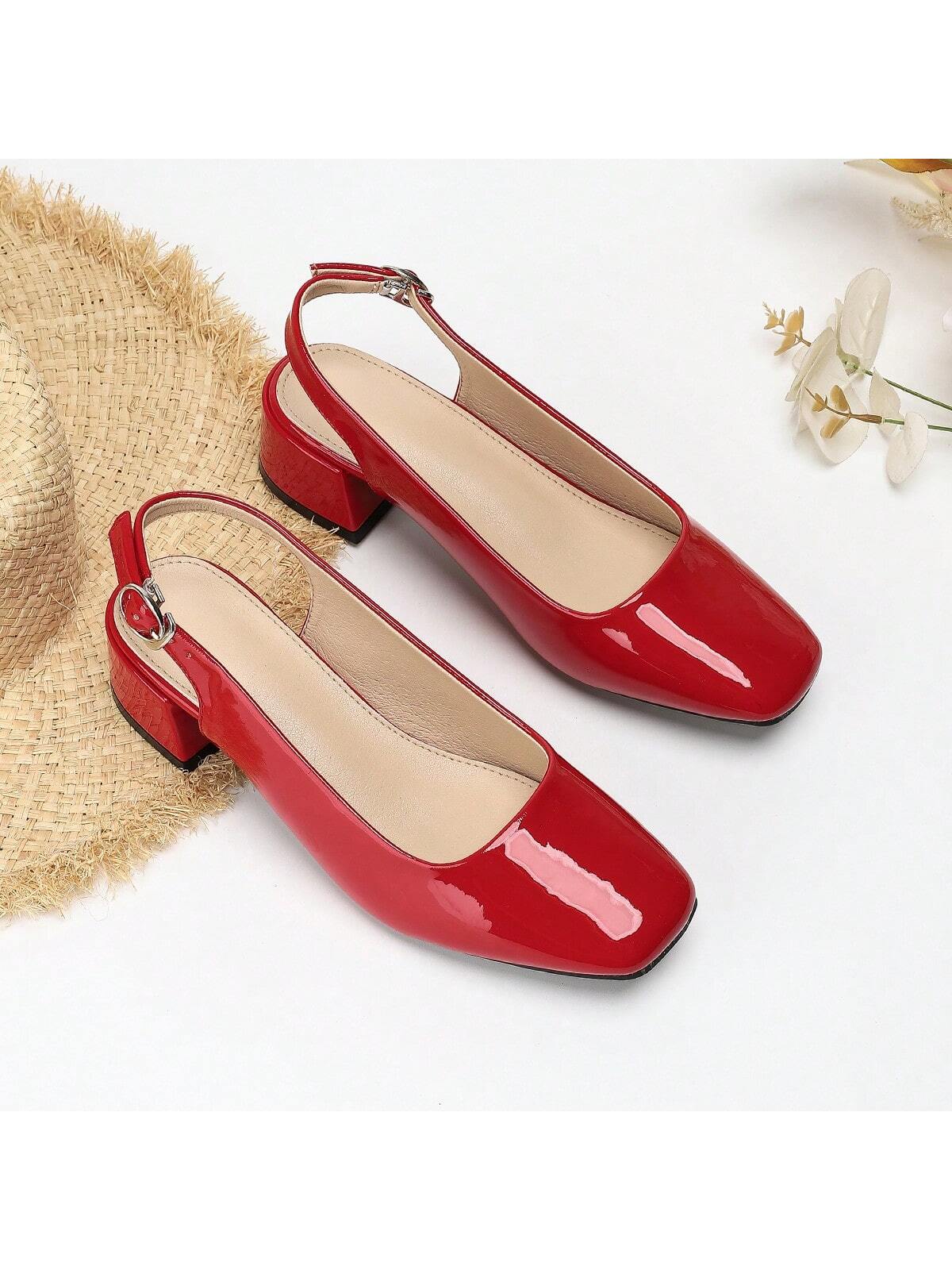 Fashionable Closed Toe Chunky Heeled Sandals For Women, Plus Size 36-45, Perfect For Summer Wear