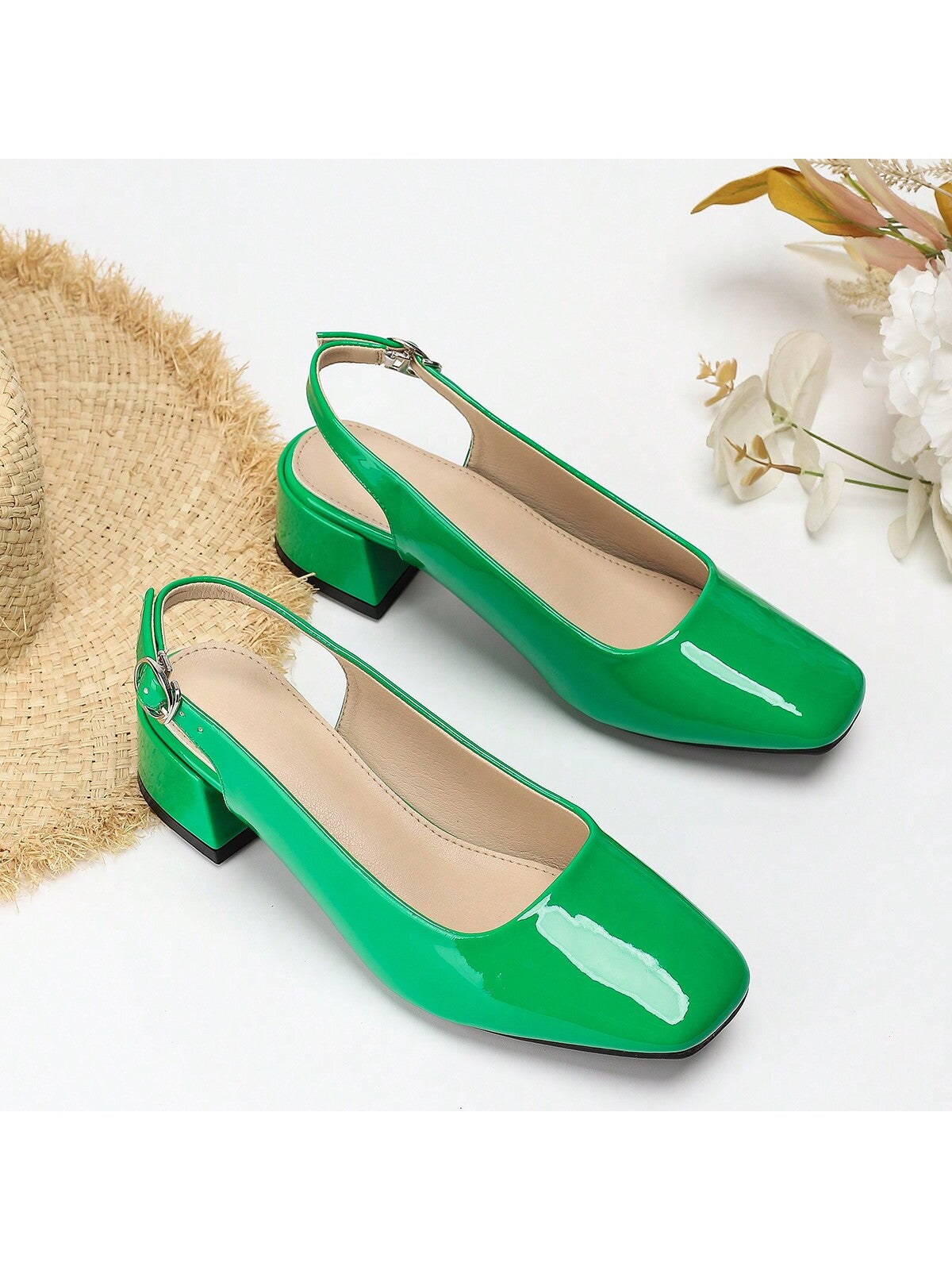 Fashionable Closed Toe Chunky Heeled Sandals For Women, Plus Size 36-45, Perfect For Summer Wear