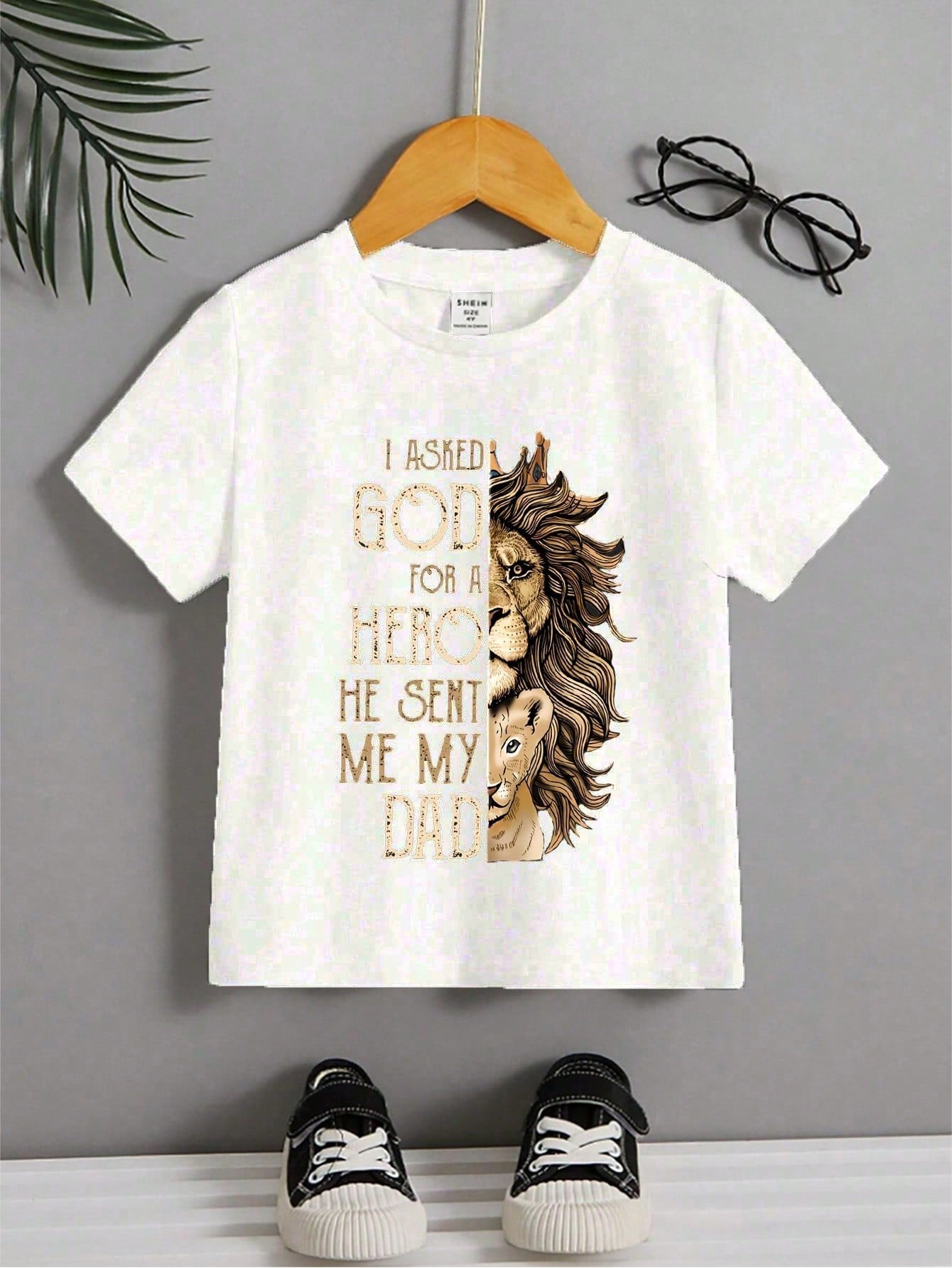 Young Boy Customized Printed Short Sleeve T-Shirt