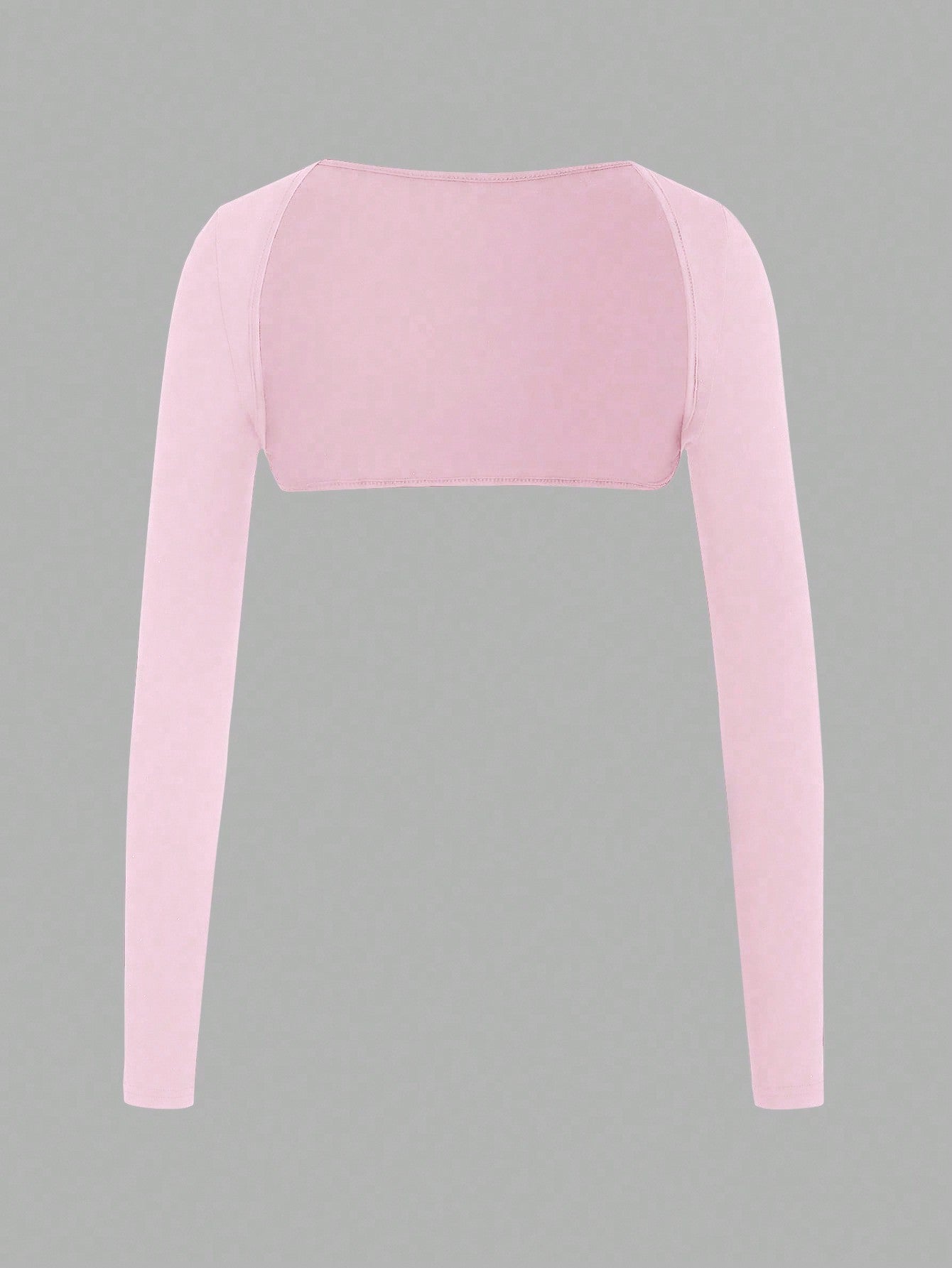 Women's Long Sleeve Open Front Crop Top