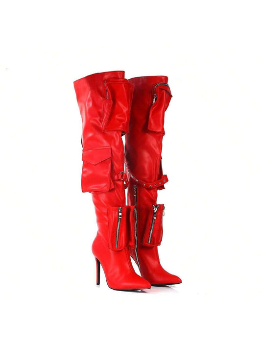 Over The Knee Pocket Boots Scandalous-29