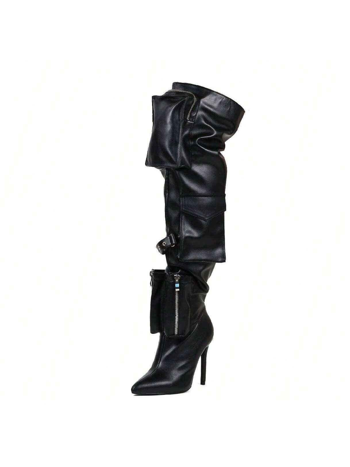 Over The Knee Pocket Boots Scandalous-29