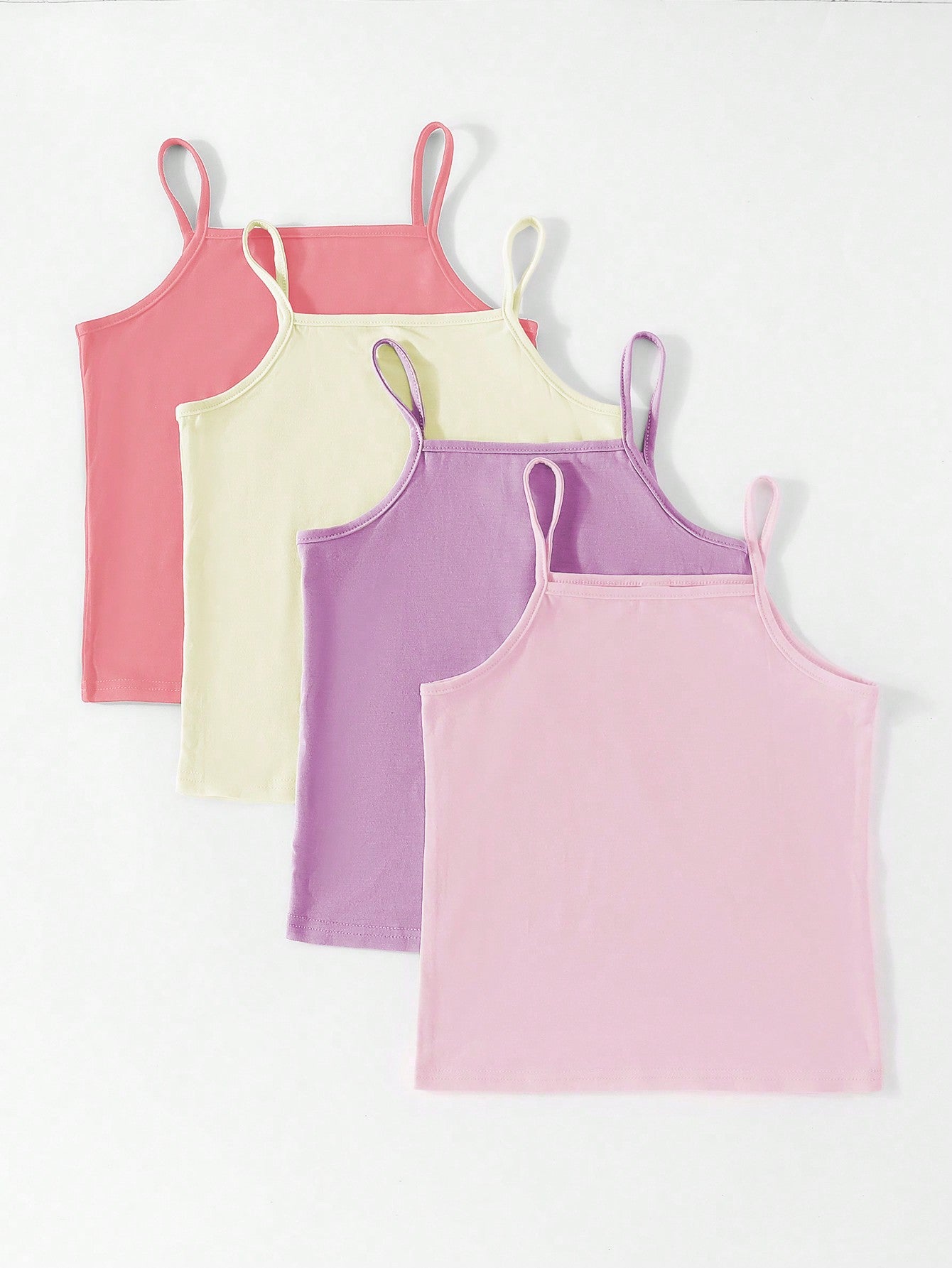 Tween Girl Regular Style Tank Top 4pcs/Set