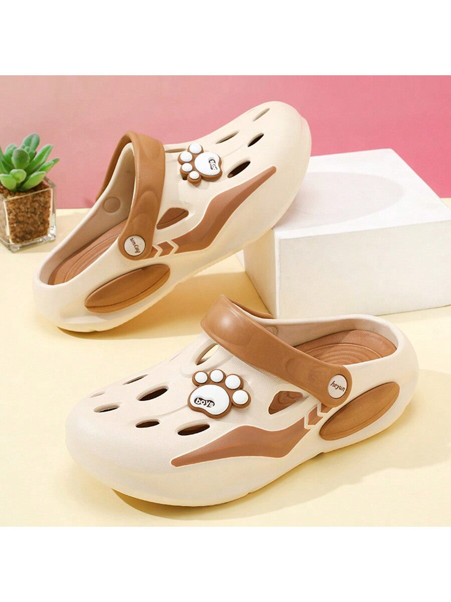 Women's Popular Cute Paw Jelly Shoes, Thick-Soled, Slip-Resistant, Cartoon Beach Slippers For Spring, Summer And Autumn, Trendy And Stylish Shoes With A Feeling Of Stepping On Poop, Slippers For Nurses, Beach Sandals, With Thick Sole, Slip-Resistant, Suit