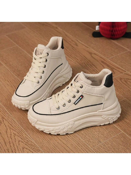 Womens Boots Comfortable And Versatile High-Top Student Casual Shoes Running Walking Office Home Shoes