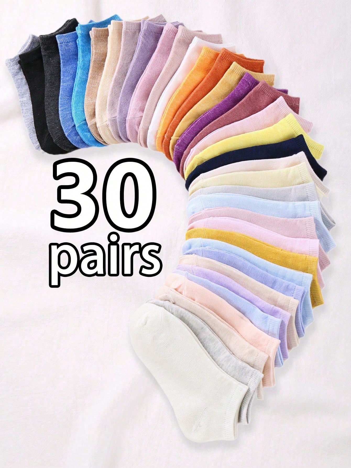 10 Pairs/Packs Of Random Color Children's Autumn And Winter Plain Simple Socks, Suitable For Sports And Leisure Daily Travel Socks