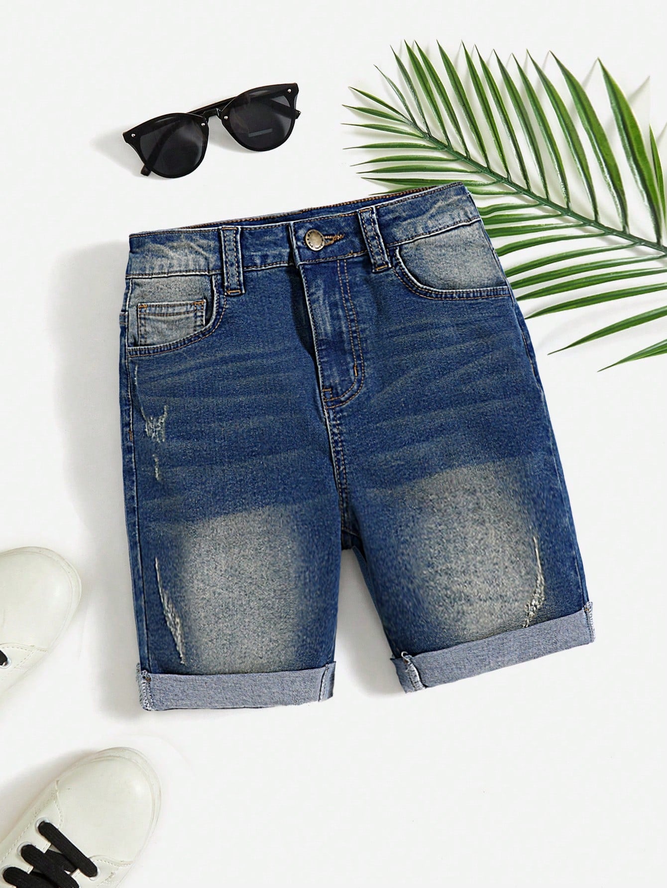 Tween Boy Straight Leg Denim Shorts