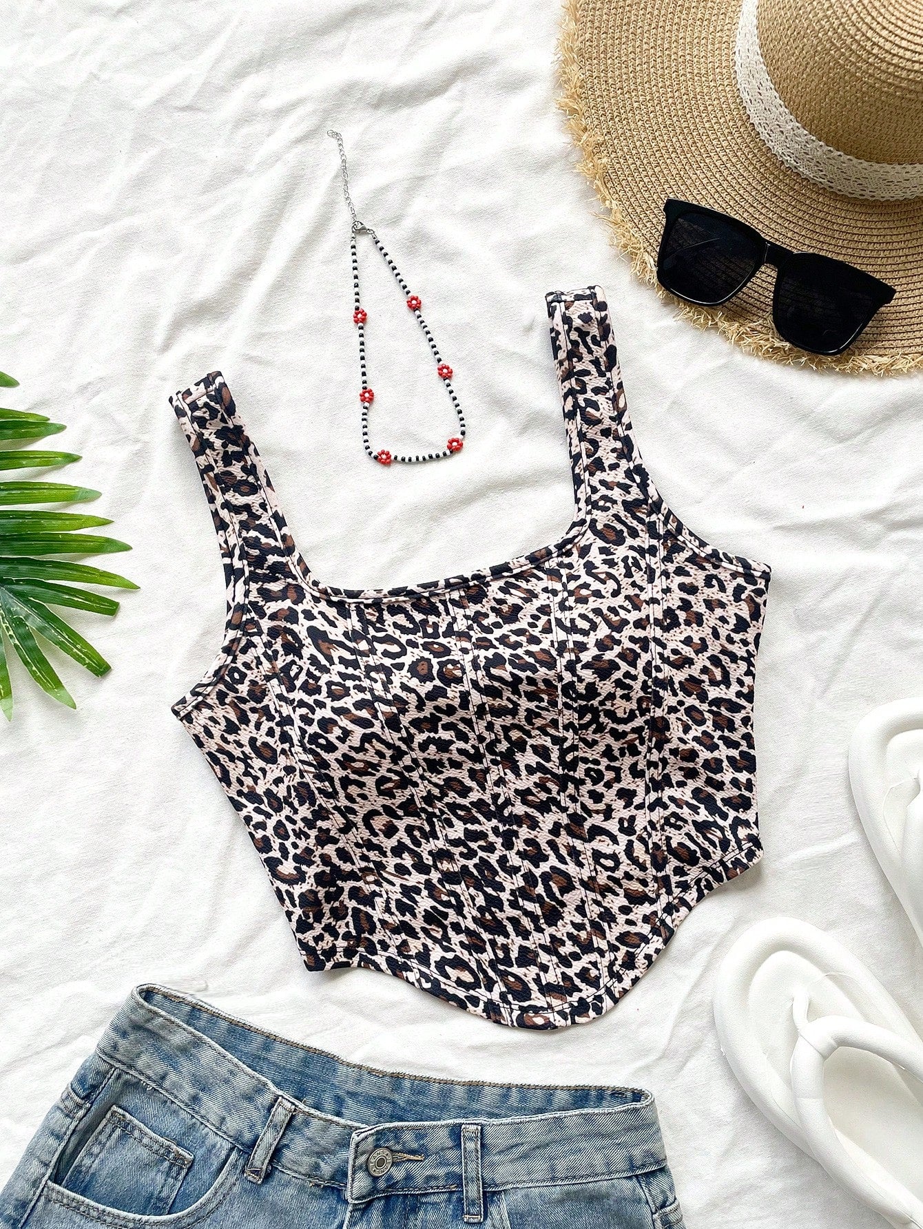 Vacation Summer Cherry Printed Knitted Corset Square Neck Crop Tank Top, Perfect For Vacation Cute Summer Tops,Dress To Impress 25 Styles