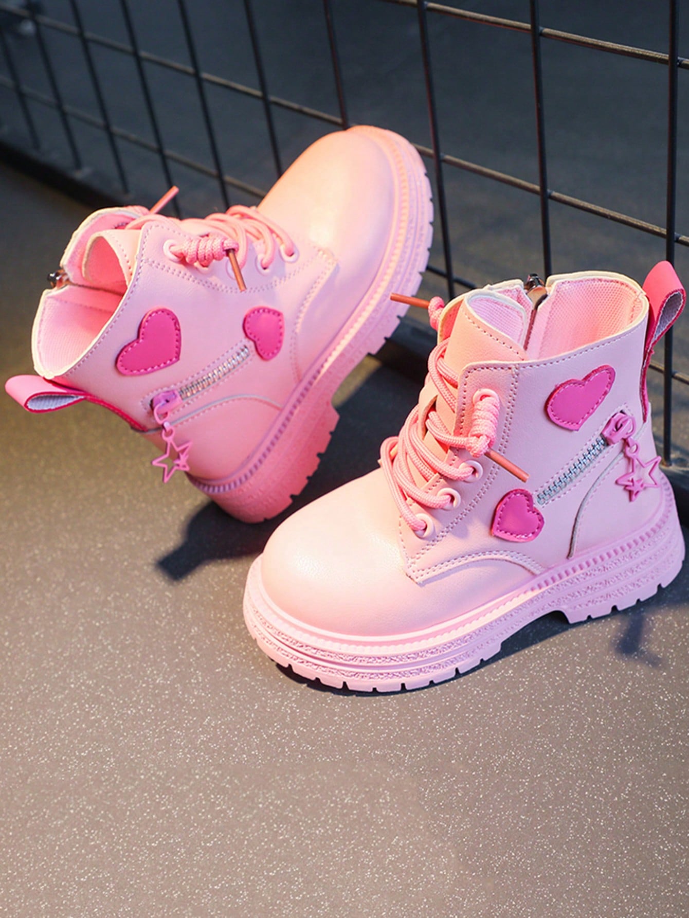 Girls  Boots Autumn And Winter New Flat Children Short Boots Children High-Top Boots Girls Princess Boots Baby Shoes