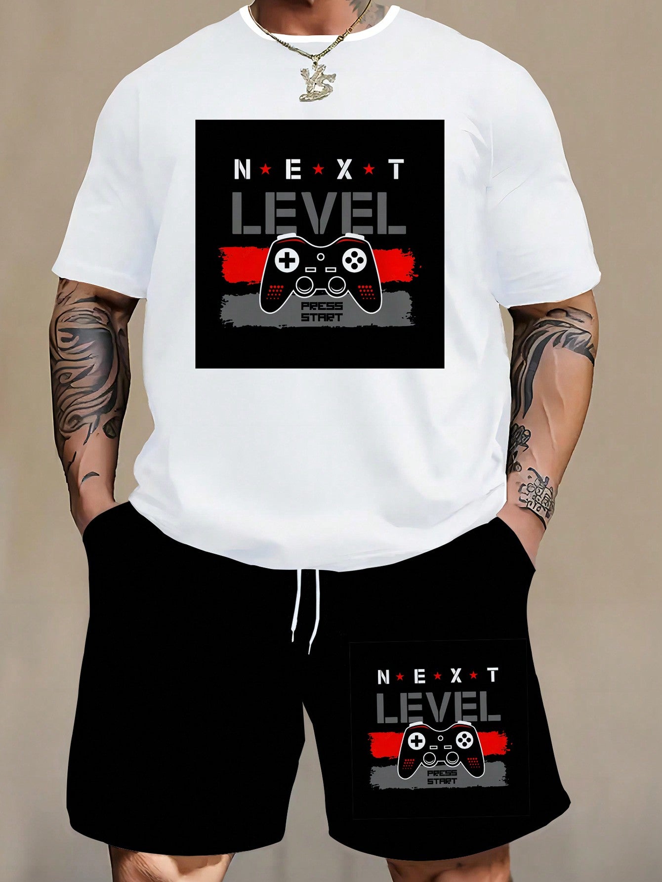 Men's NEXT LIVE Plus Size T-Shirt Set