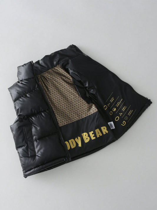 Autumn/Winter Black & Gold Series Toddler/Kids Padded Vest