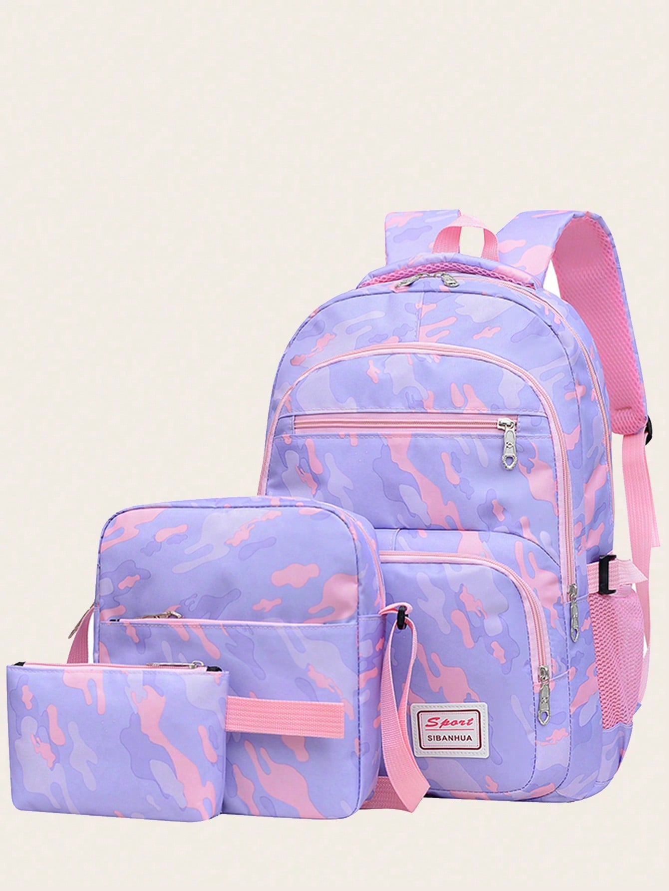 Fashionable Campus Backpack 3pcs/Set