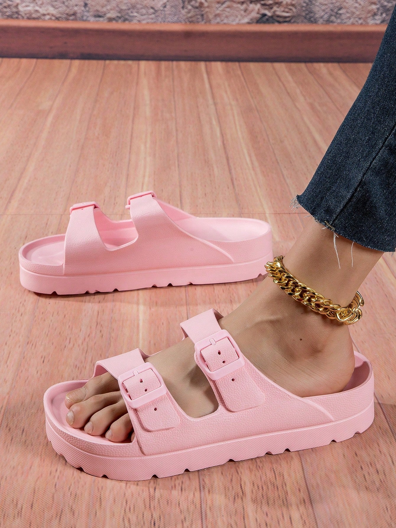 New Fashionable Minimalist Casual Yellow Sandals, Versatile Wear