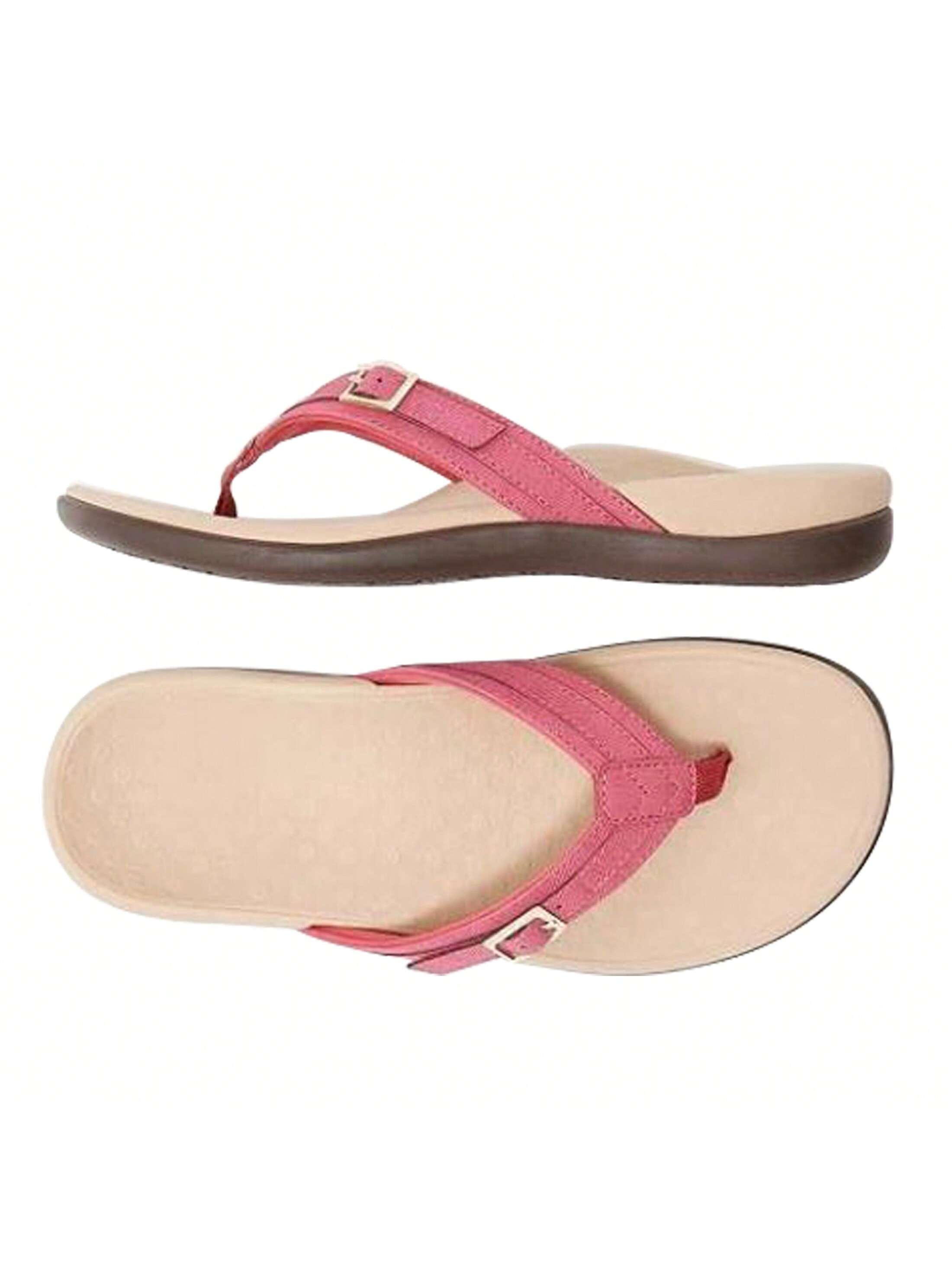 Women's Beach Sandals,Soft PU Sole & Comfortable Fit,Water-Resistant Flip-Flop Slides,Fashion Slides Flip Flops Strappy Open Toe Slip