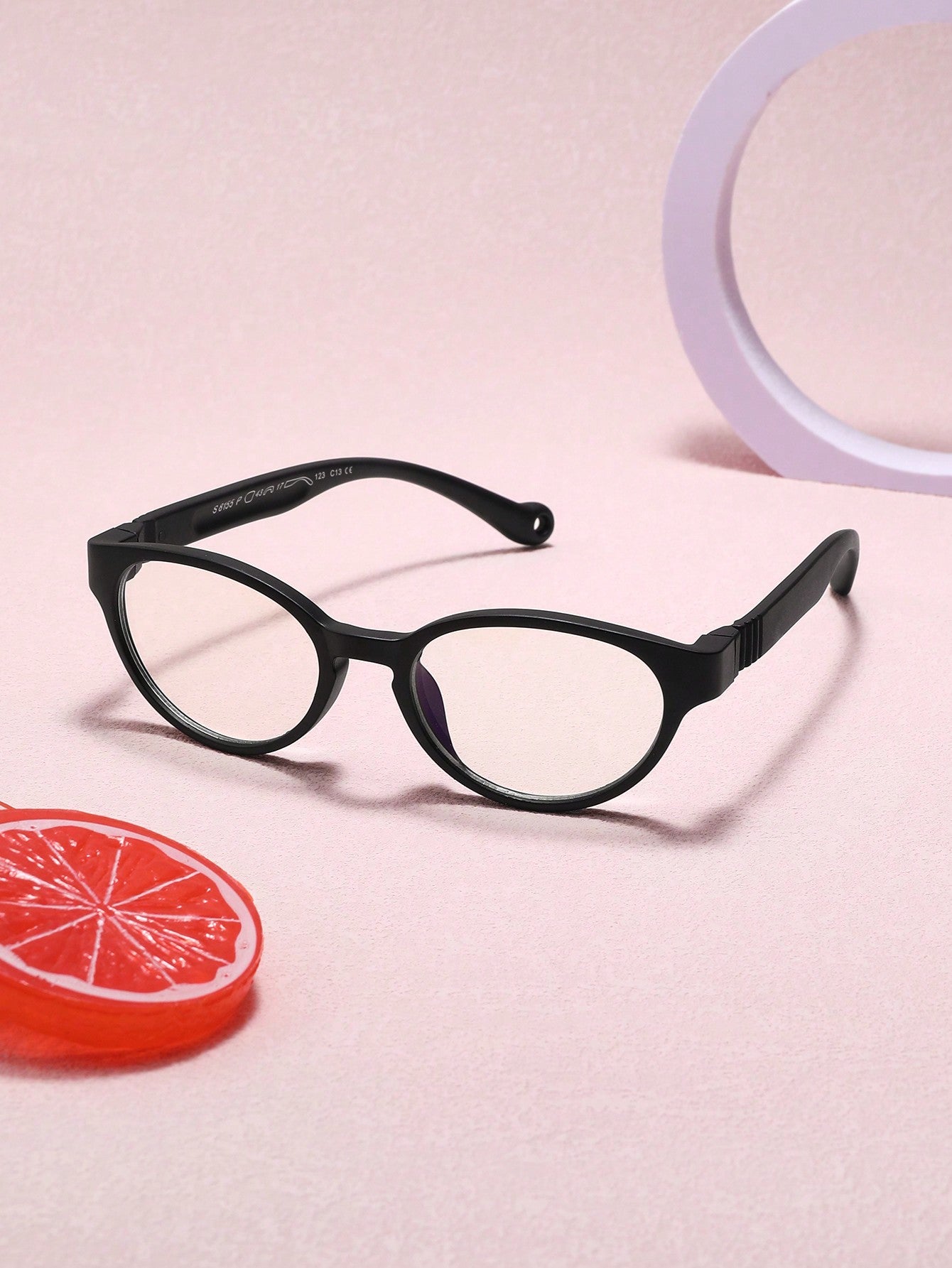 1 Pair Classic Oval Frame Fashion Plain Glasses For Kids, Suitable For Boys & Girls Outdoor Sports, Travel, Daily Wear