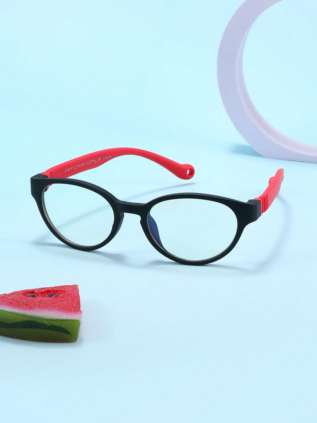 1 Pair Classic Oval Frame Fashion Plain Glasses For Kids, Suitable For Boys & Girls Outdoor Sports, Travel, Daily Wear