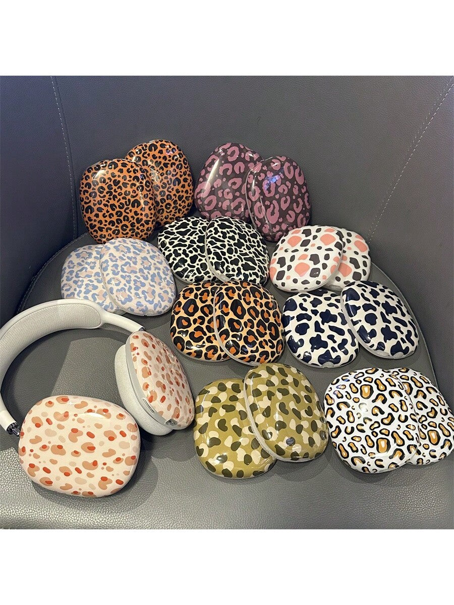 1pc Creative Stylish Leopard Texture Protective Case For Apple AirPods Max Headphones