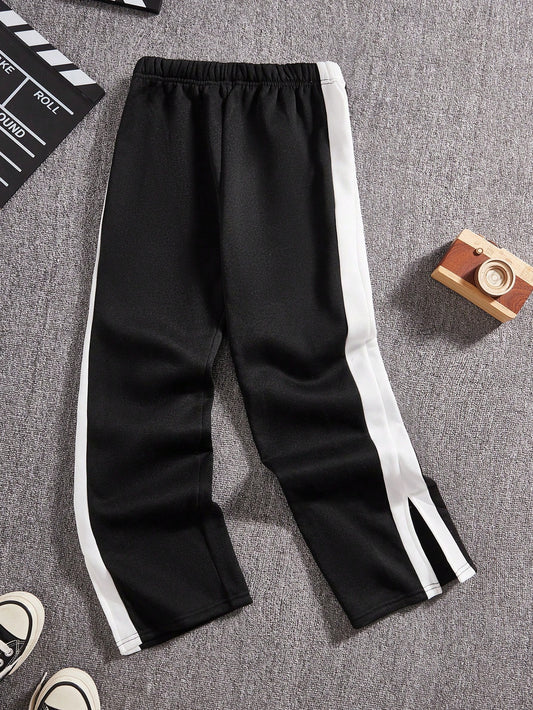 Tween Boys' Casual Trousers, Suitable For Commuting, School, Daily Wear, Holidays, Travel, Sports, Suitable For Autumn And Winter Seasons