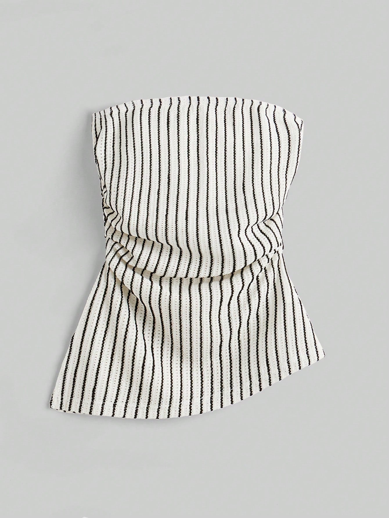 Solid Ruched Side Tube Top