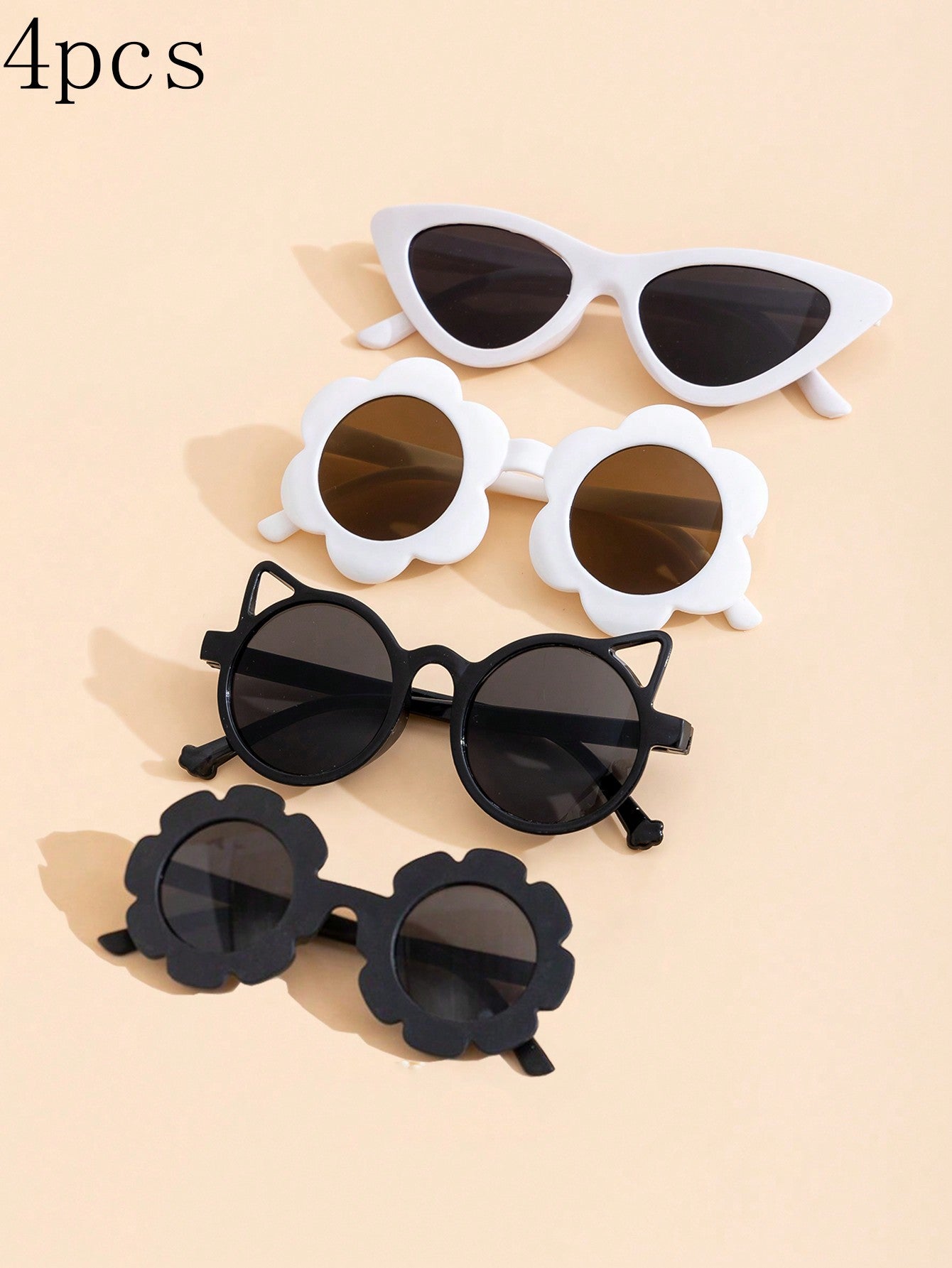 4pcs Fashionable Sunglasses For Cute Babies And Children, UV Protection Shades - A Gift For Children's Day