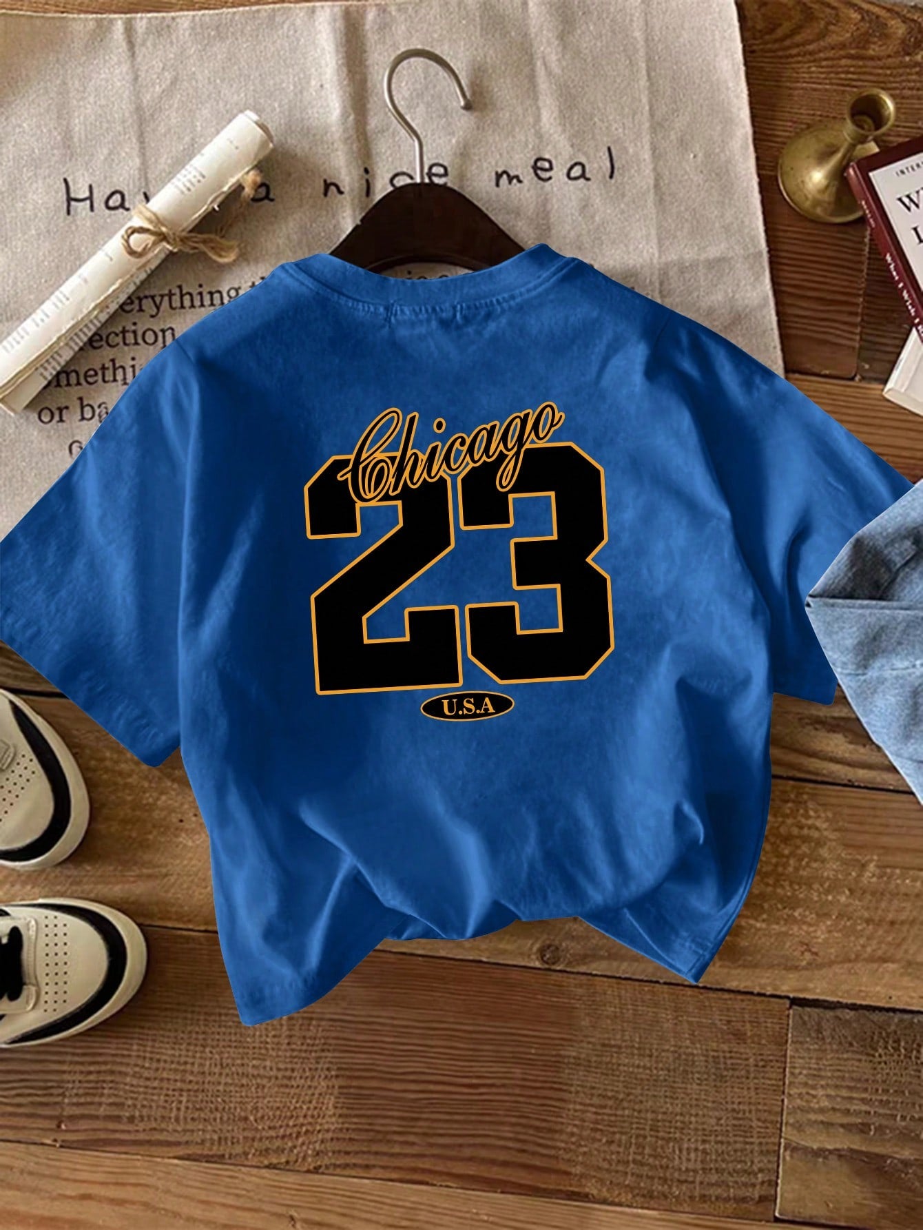 Young Boy Chicago 23 Sports Casual Crew Neck T-Shirt