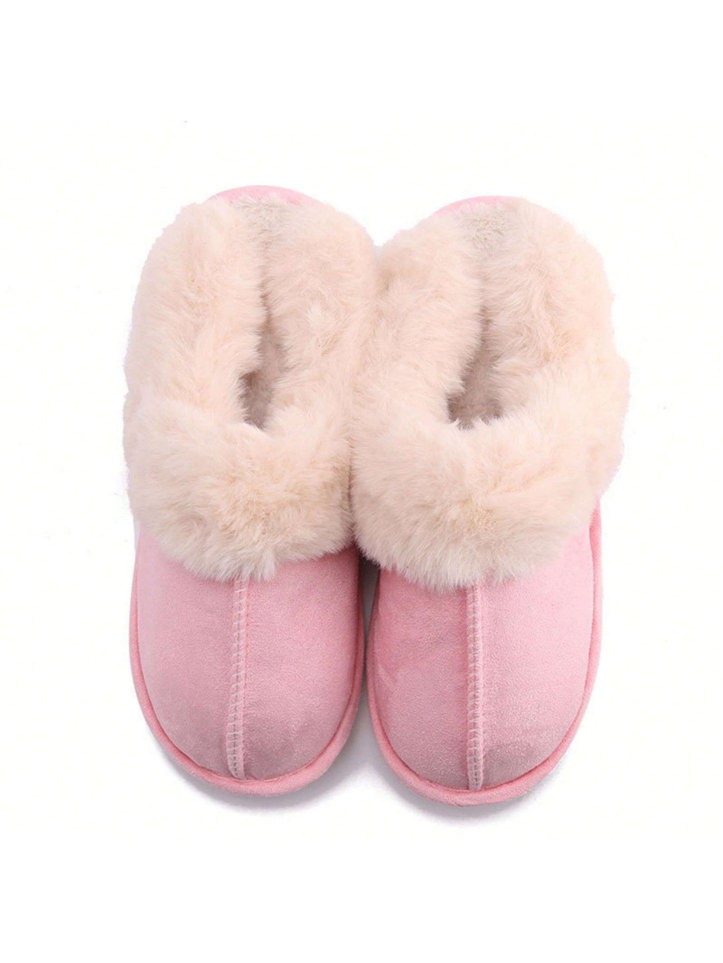 For Women Woolen Slippers,Fluffy Moccasin With Soft Plush Fleece Lining Slip-On For Indoor Outdoor Use