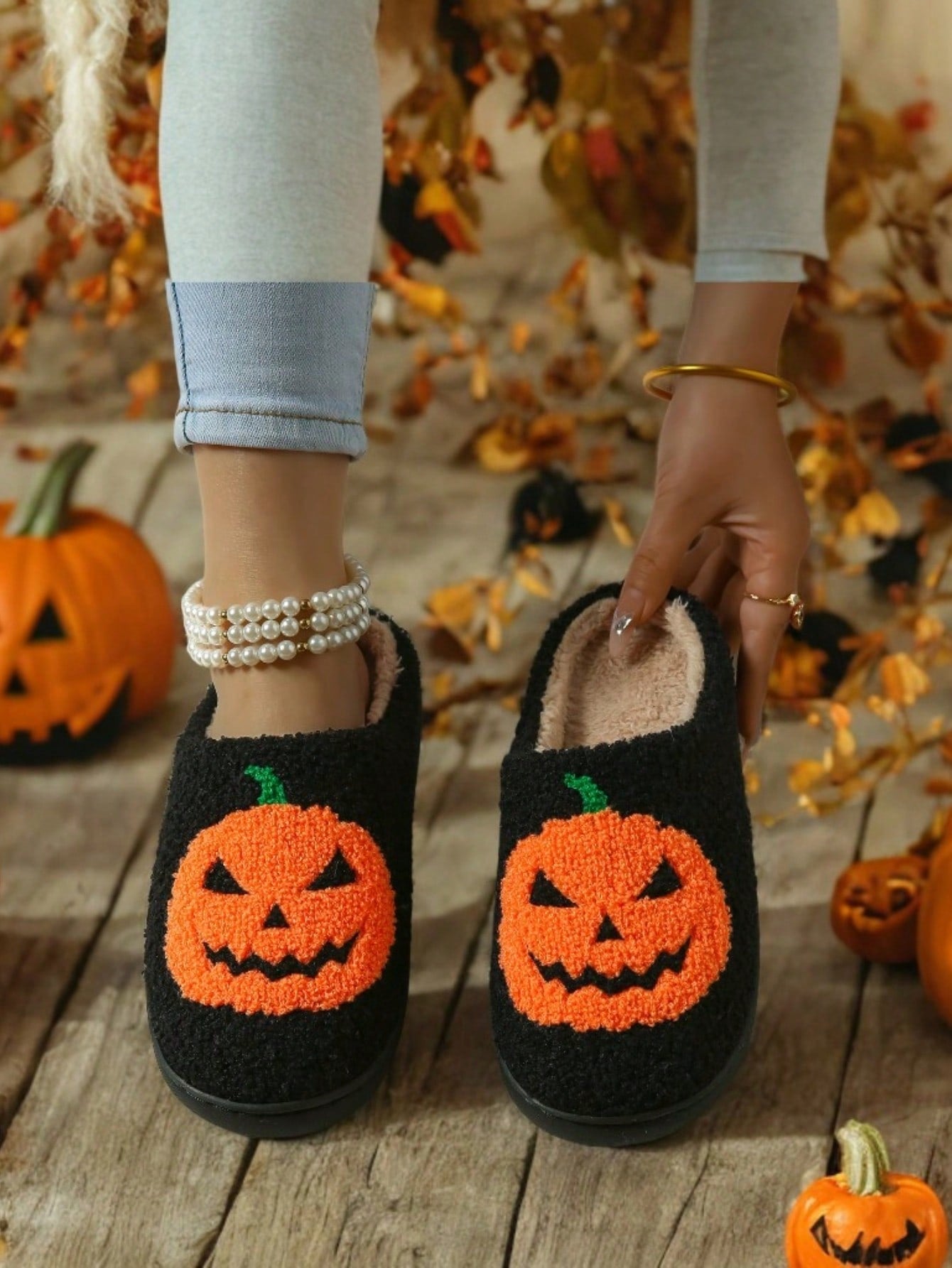 Halloween Limited Edition Pumpkin Funny Couple Slippers For Indoor Use, Great As A Gift