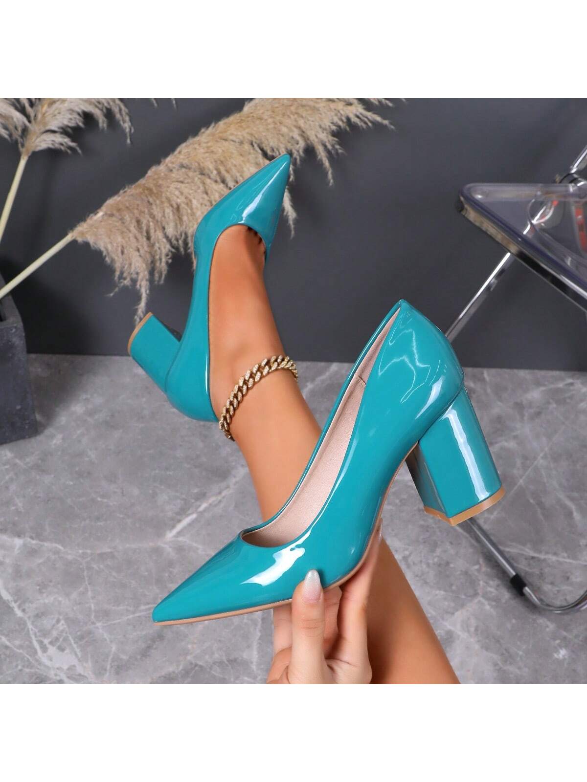 High Heels For Women New Style Niche Pointed Toe Four Seasons Soft Leather Solid Color Versatile Shoes For Women