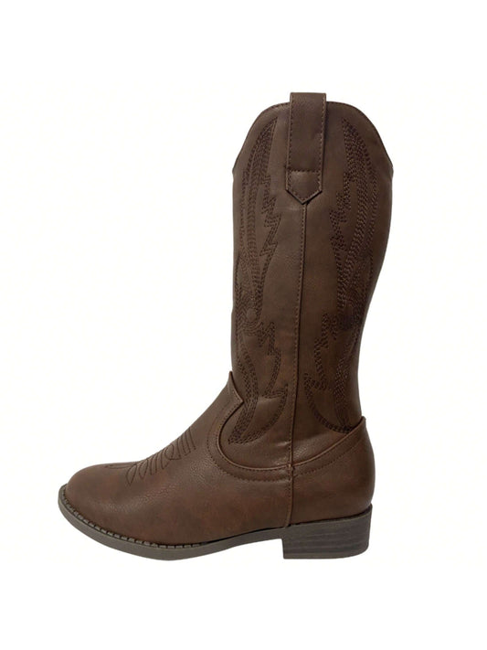 Cowboy Boots For Women Cowgirl Boots Western Boots Pull On Pointy Toe Mid Calf Boots