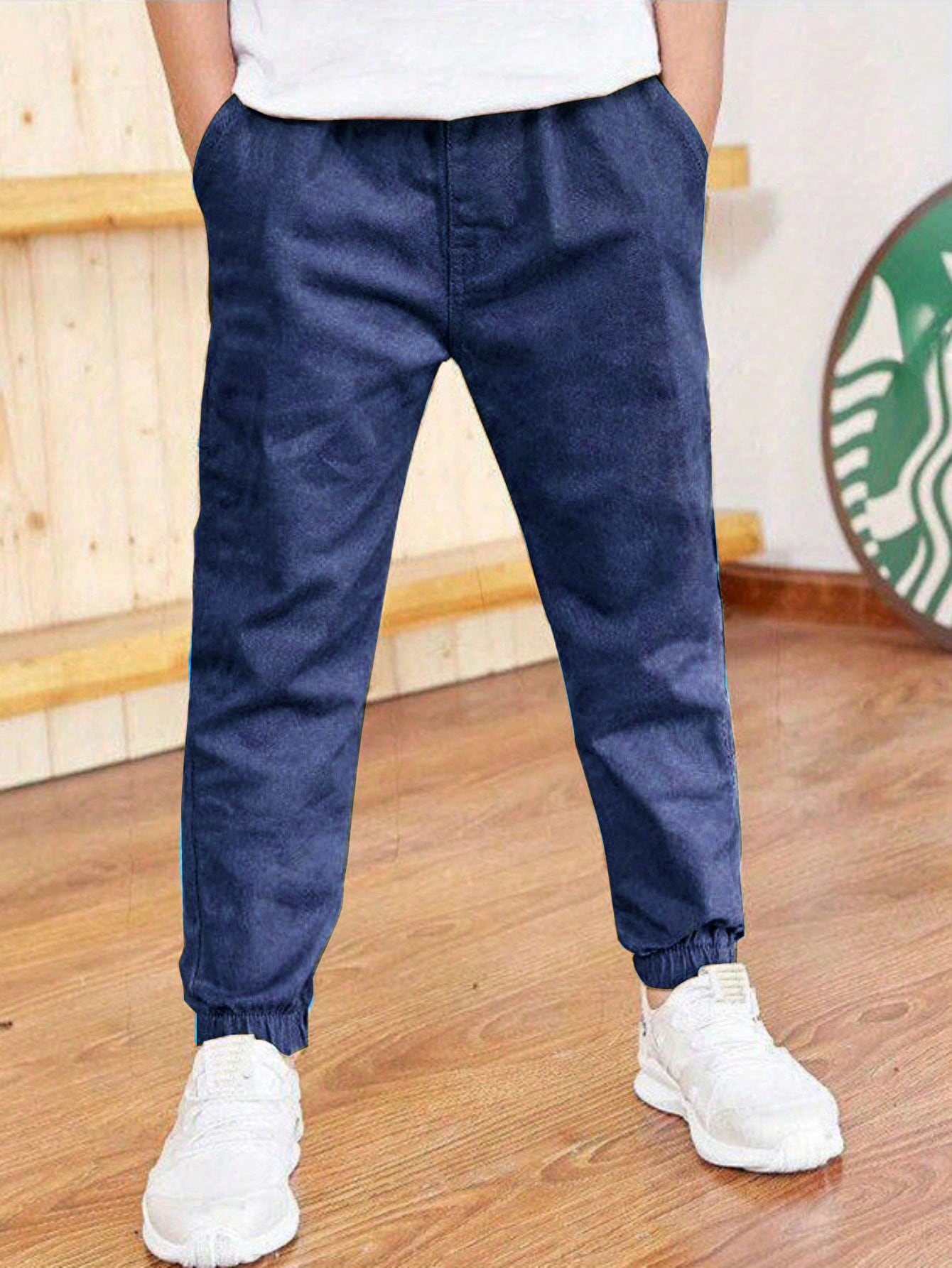 1pc Tween Boys' Casual Sports Outdoor Jogger Pants, Spring/Summer/Autumn