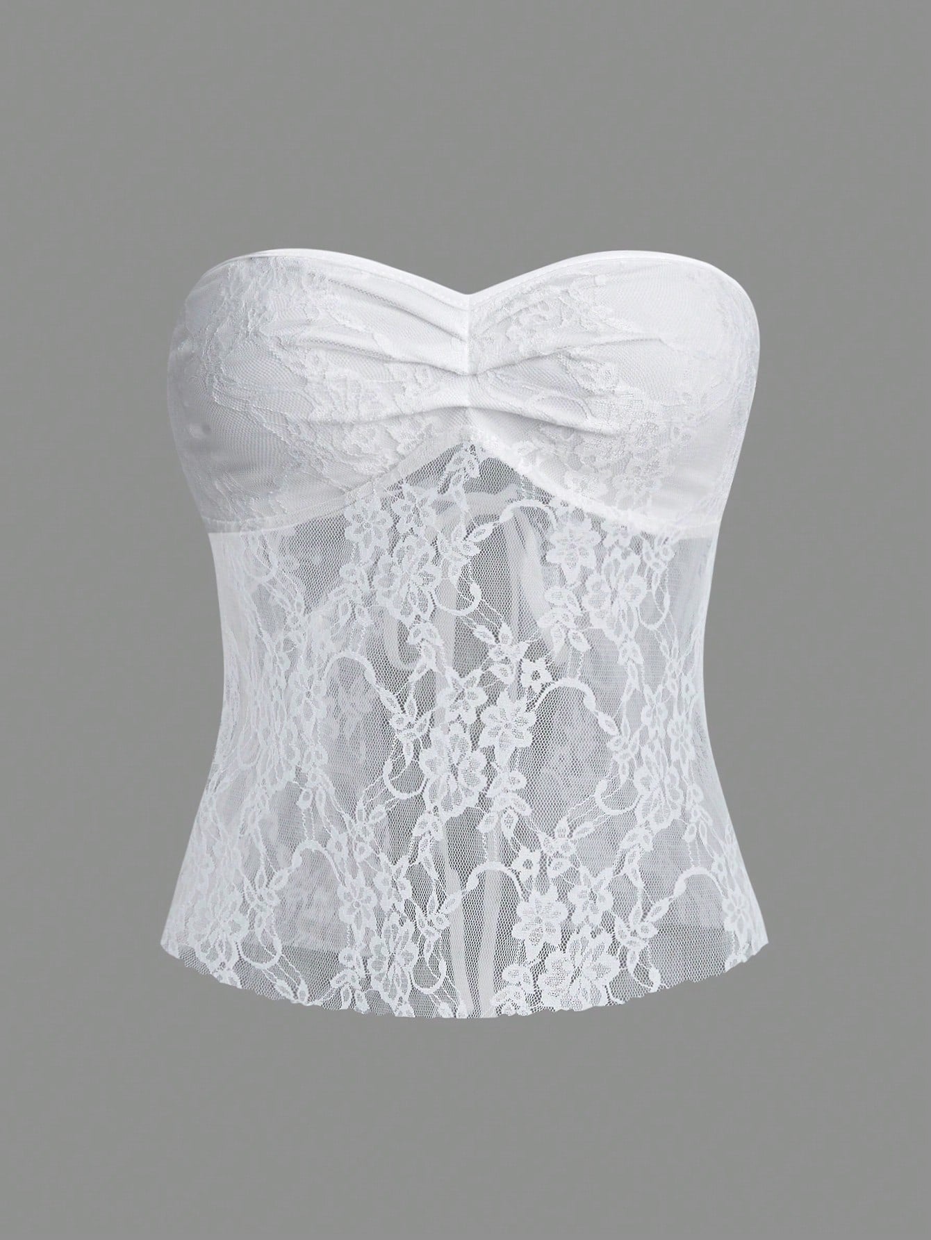 Women's Strapless Lace Top