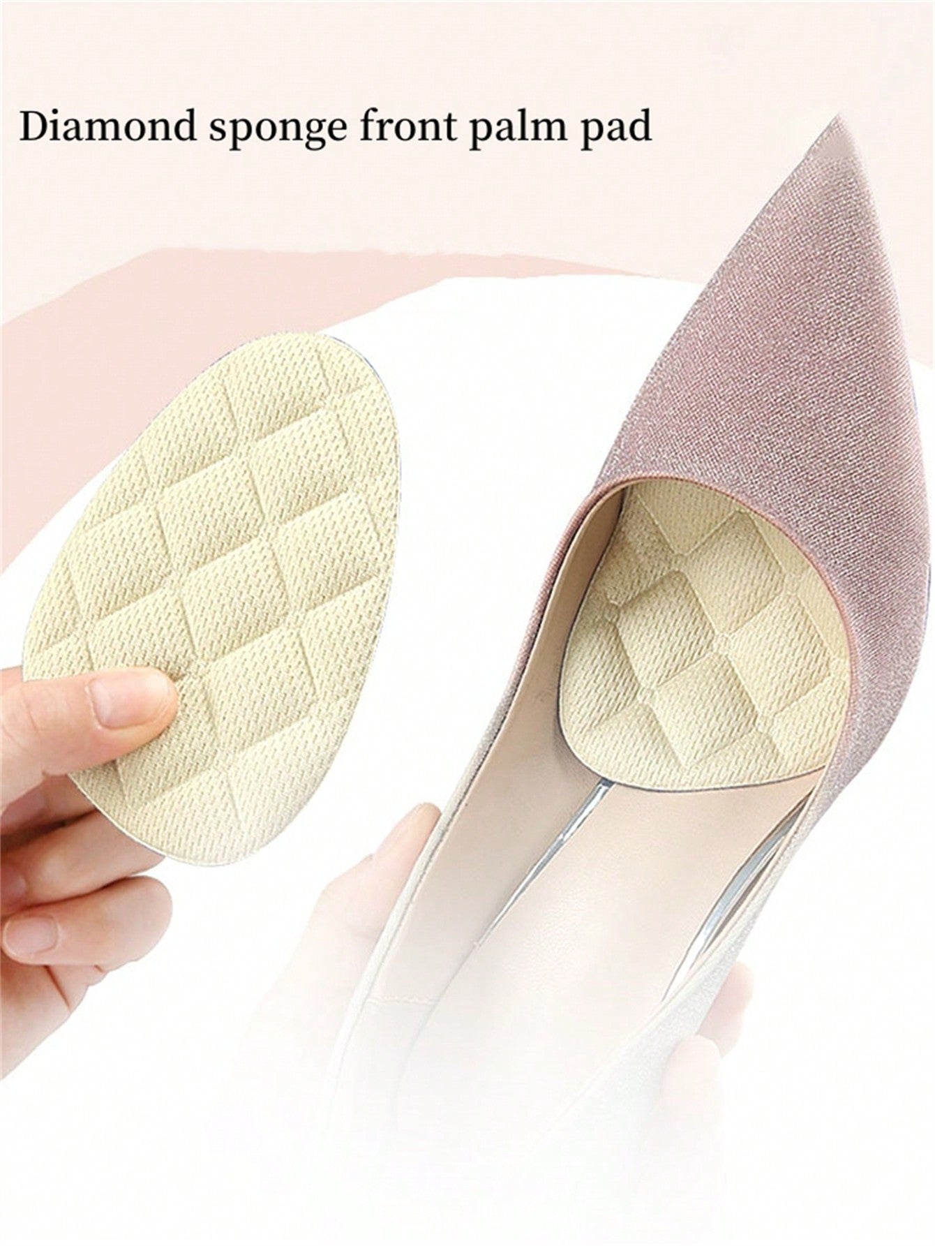 2pcs Unisex Transparent Silicone Heel & Forefoot Cushion Pad For Comfy & Fashionable Shoe Insert