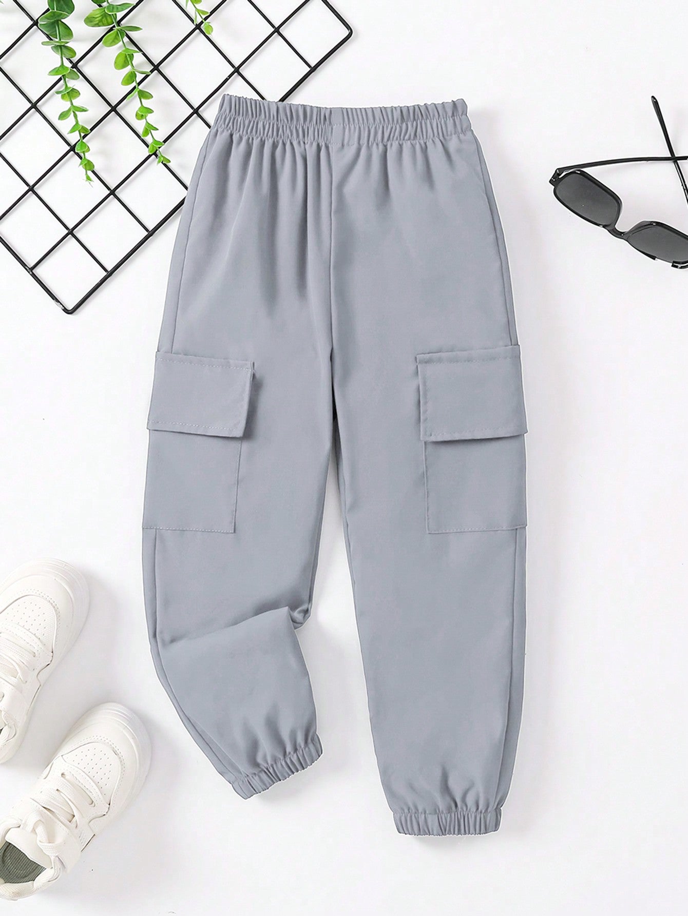 Young Girl Flap Pocket Side Cargo Pants