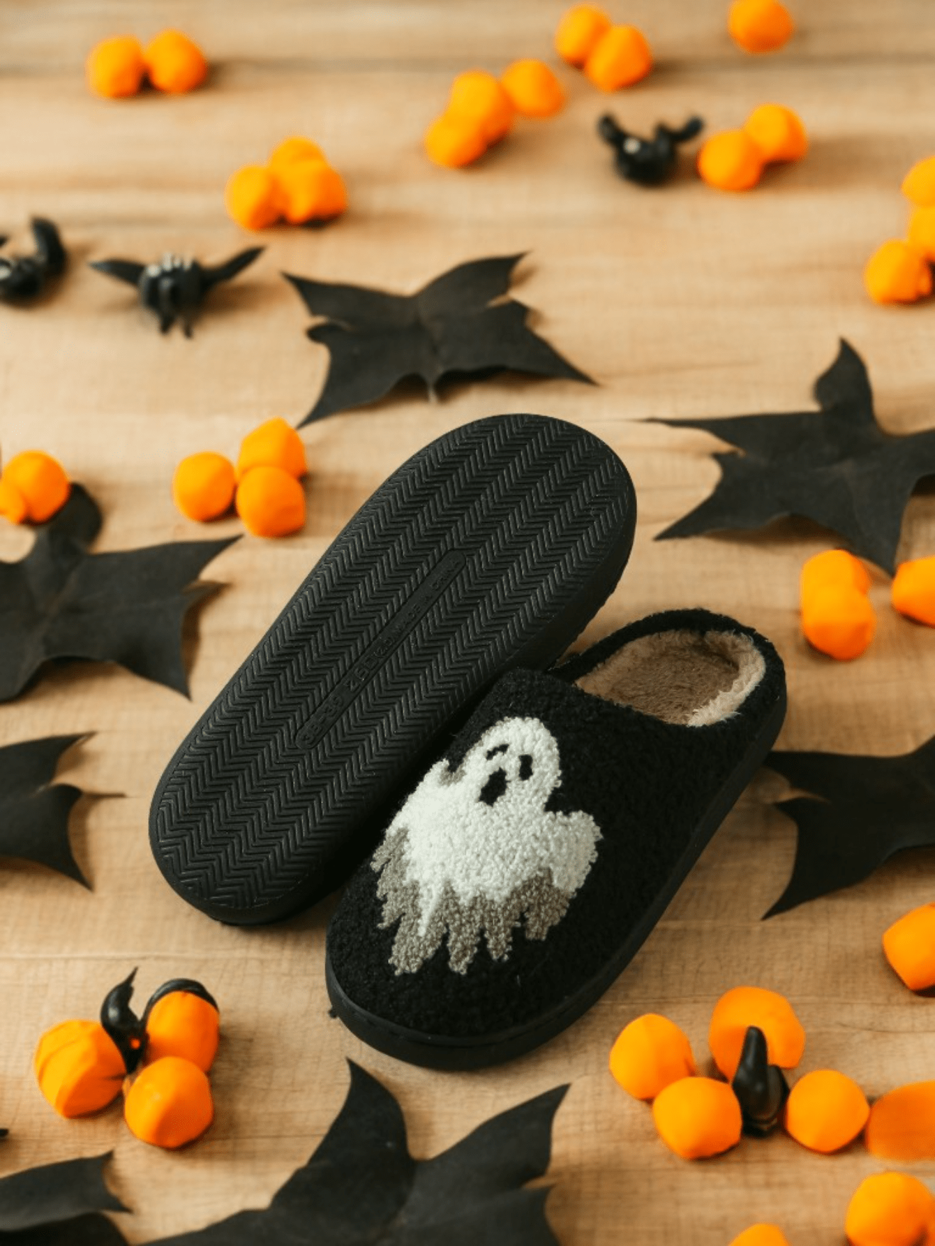 Women's Funny And Cute Halloween Atmosphere Slippers For Spring, Autumn, And Winter