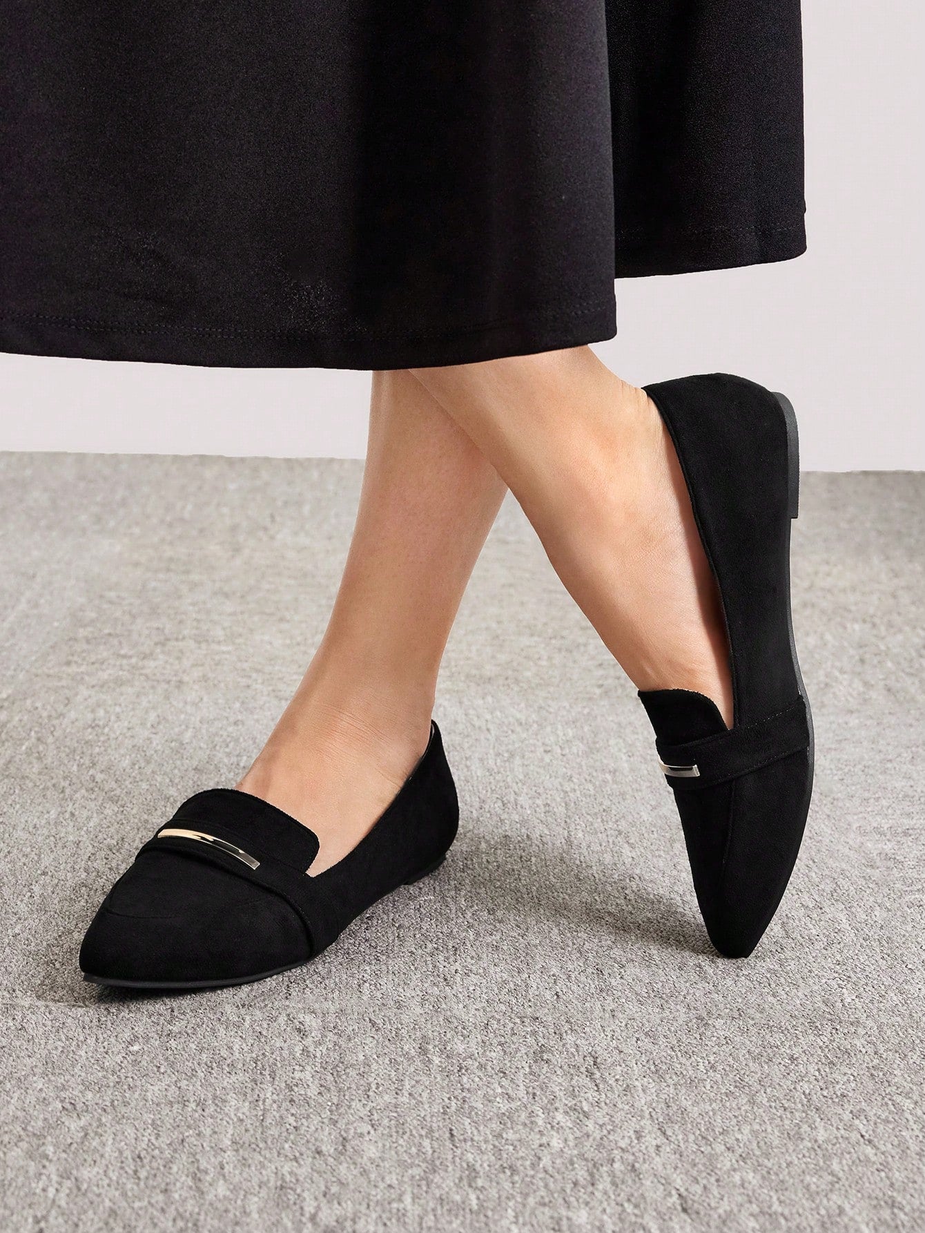 Women Flat Loafers Shoes Elegant Business Casual Business Chic Halloween