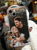 Customized Phone Case Photo Personalized Daily Life Case For Best Friends, Family, Babies, Pets, Cartoon, Scenery, Beach, Swimming, Floral, Cute All-Over Print Transparent TPU Soft Case Protective Cover Compatible With IPhone 11/13/14/15 Pro Max