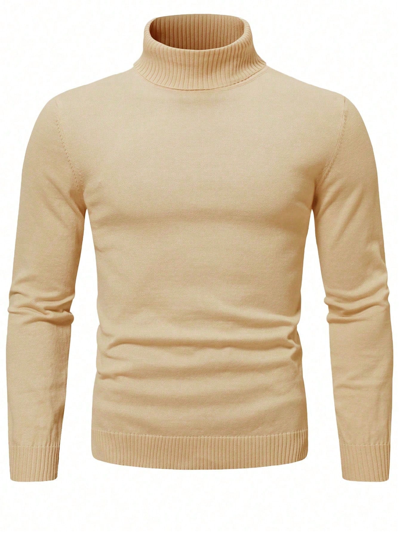 Men Solid Turtleneck Sweater