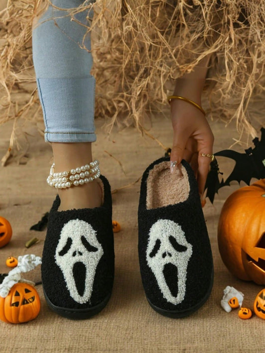 New Women's Halloween Atmosphere Slippers, Cute And Funny, For Autumn And Winter