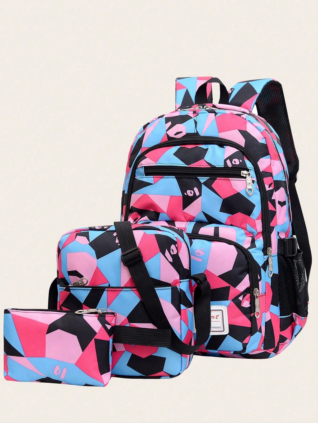 Fashionable New Campus Backpack Set For Kids, 3pcs