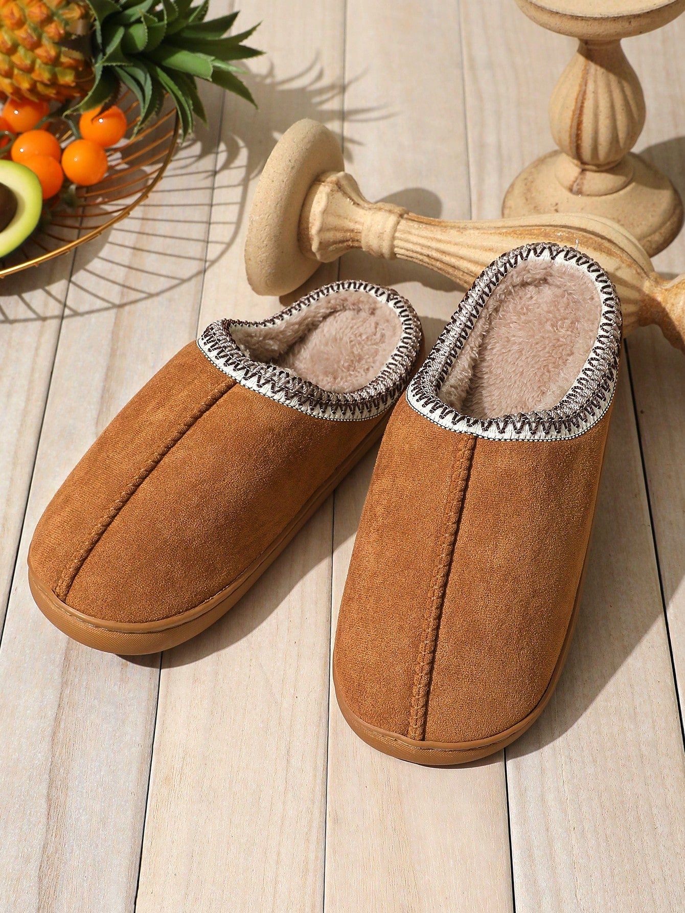 New Autumn Winter Home Bedroom Couple Slippers, Simple & Stylish, Comfortable & Warm