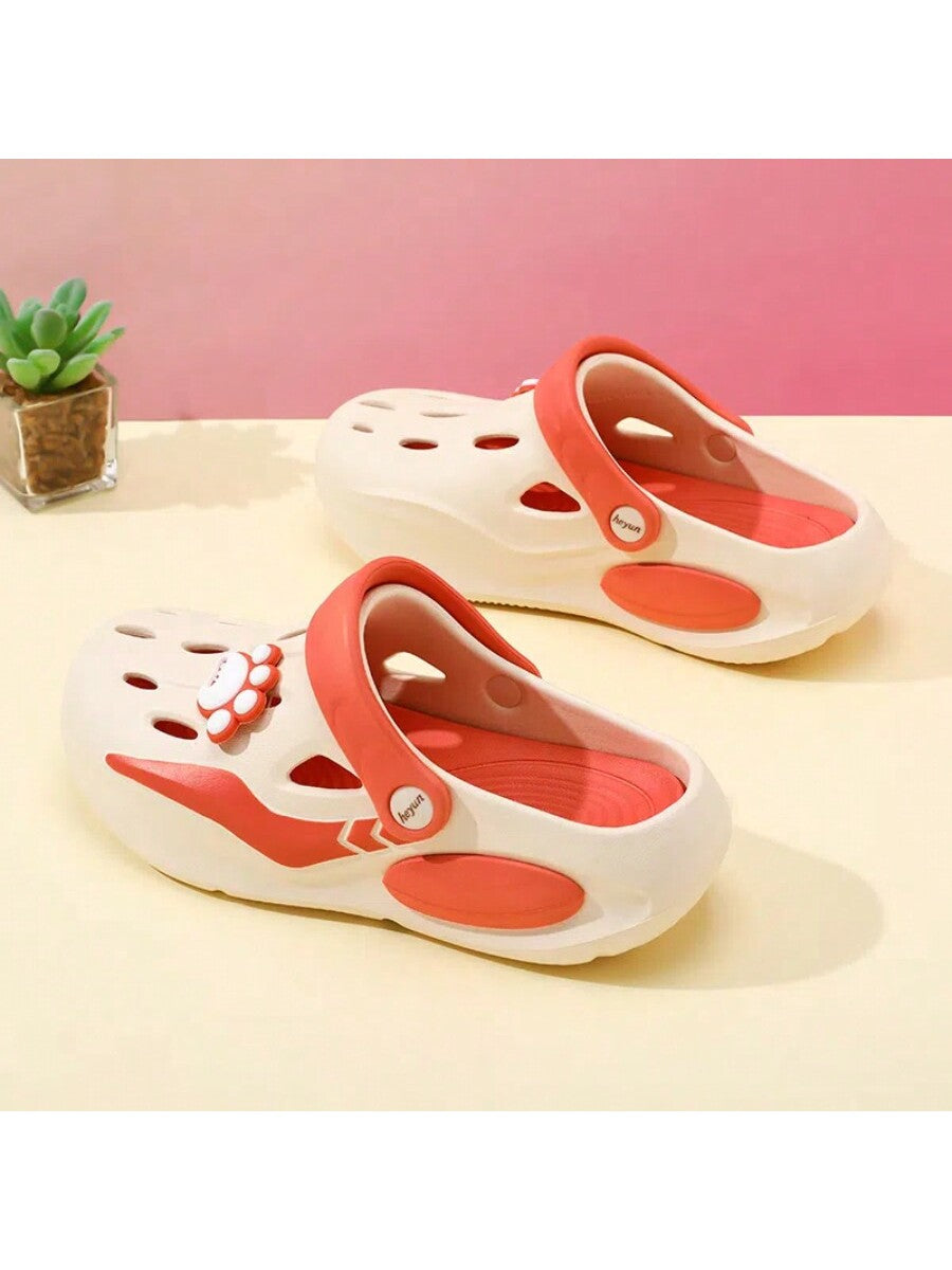 Women's Popular Cute Paw Jelly Shoes, Thick-Soled, Slip-Resistant, Cartoon Beach Slippers For Spring, Summer And Autumn, Trendy And Stylish Shoes With A Feeling Of Stepping On Poop, Slippers For Nurses, Beach Sandals, With Thick Sole, Slip-Resistant, Suit