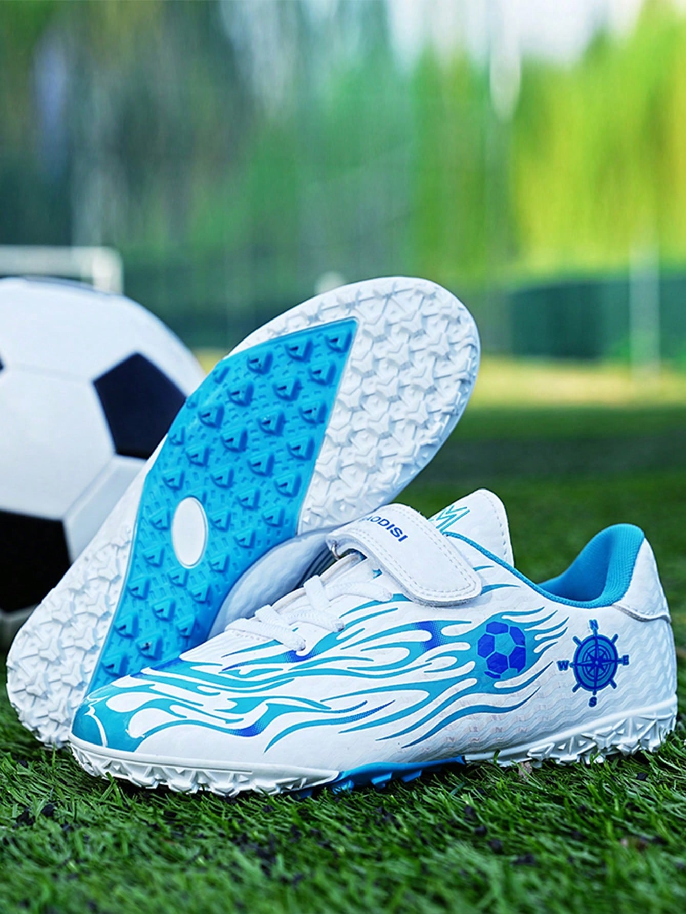 Kids' Football/Soccer Cleats, Non-Slip Wear-Resistant Turf/Artificial Grass Football/Soccer Shoes For Boys And Girls