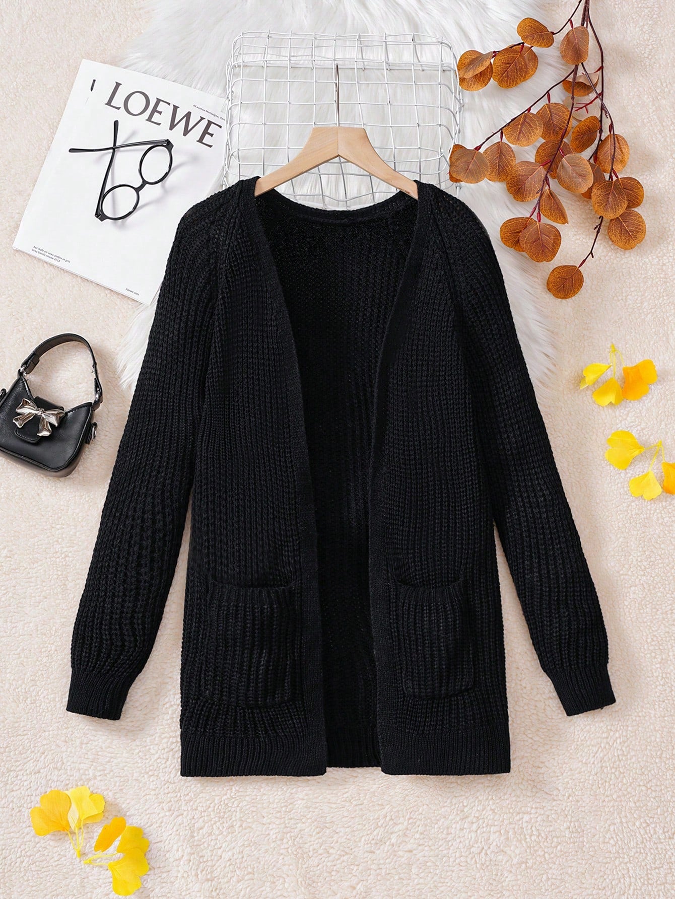 Girls' Casual Versatile School Style Knit Cardigan